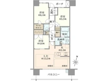 【埼玉県/さいたま市浦和区仲町】プラウド浦和仲町マークス 間取り図