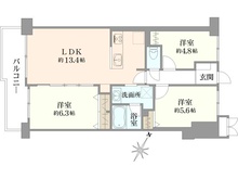 【埼玉県/さいたま市北区宮原町】ラミーユ大宮ハイライズ 一番館ソレール棟 間取り図