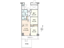 【埼玉県/さいたま市南区内谷】ネオコーポ浦和けやきの棟 間取り図