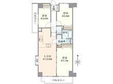【埼玉県/さいたま市浦和区上木崎】ライオンズマンション浦和西高前 間取り図