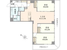 【埼玉県/さいたま市中央区上落合】アルーサ北与野ノースピア上落合 二号棟 間取り図