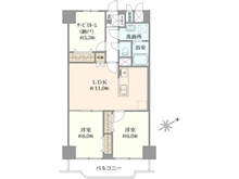 【東京都/板橋区坂下】蓮根ファミールハイツ2号棟 間取り図