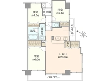 【埼玉県/さいたま市南区南浦和】コスモ浦和コンフォート 間取り図