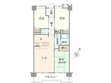 【埼玉県/さいたま市桜区町谷】グリーンミユキ中浦和2番館 間取り図