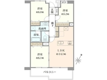 【埼玉県/蕨市南町】ベルググランデ蕨 間取り図