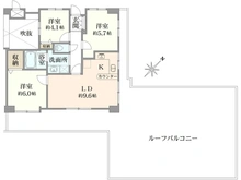 【埼玉県/さいたま市浦和区常盤】ドラゴンマンション浦和常盤公園参番館 間取り図