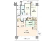 【埼玉県/和光市白子】グランヴィータ光が丘公園 間取り図