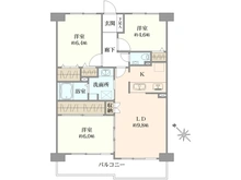 【埼玉県/さいたま市北区宮原町】ラミーユ大宮ハイライズ一番館 間取り図