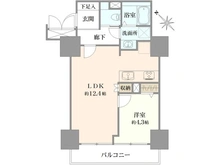 【埼玉県/さいたま市中央区上落合】アルーサ北与野ノースピア上落合2号棟 間取り図