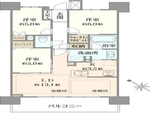 【埼玉県/さいたま市浦和区常盤】プラウド浦和常盤マークス 間取り図