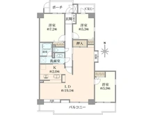【埼玉県/越谷市大字大里】ルイシャトレ越谷大袋 間取り図