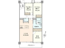 【千葉県/松戸市古ケ崎】リリファ松戸 A棟 間取り図