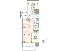 【千葉県/松戸市本町】クリオラベルヴィ松戸 間取り図