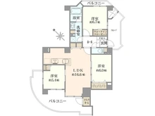 【千葉県/松戸市金ケ作】レクセル五香ツインフォルテ 間取り図