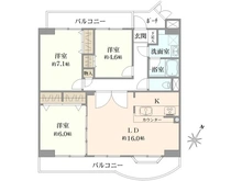 【千葉県/柏市旭町】キャッスル柏 間取り図