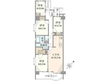 【千葉県/柏市豊四季】モア・ステージ南柏 間取り図