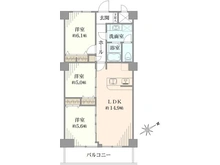 【千葉県/松戸市東平賀】ライオンズマンションロワイヤル北小金 間取り図
