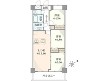 【埼玉県/越谷市大字大房】モナーク北越谷 間取り図