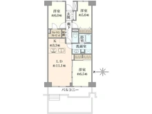 【千葉県/松戸市三ケ月】リノア新松戸 2 間取り図