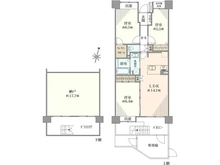 【埼玉県/三郷市半田】エフローレ新三郷216 間取り図
