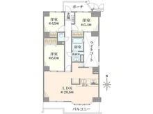 【千葉県/我孫子市台田】キャッスル北柏第三 間取り図