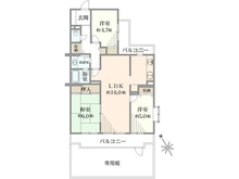 【千葉県/松戸市小山】リーベスト松戸 間取り図
