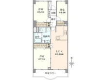 【千葉県/松戸市新松戸】新松戸アゼリアパークハウス B棟 間取り図