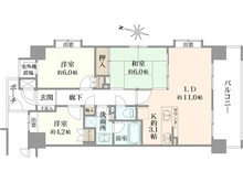 【千葉県/松戸市日暮】モアグランデ八柱 間取り図