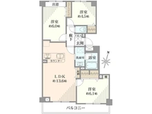 【千葉県/船橋市薬円台】東急ドエル・アルス薬園台フロントプラザ 間取り図