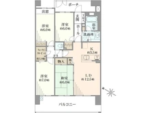 【千葉県/松戸市和名ケ谷】ウィズ松戸きらめきの森 間取り図