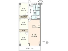 【埼玉県/草加市旭町】日商岩井草加マンション 間取り図
