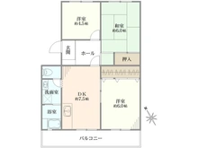 【千葉県/我孫子市泉】天王台ファミールハイツ 2号棟 間取り図