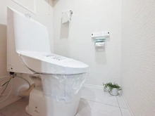 【千葉県/松戸市新松戸】サンライトパストラル六番街A棟 トイレ