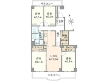 【千葉県/松戸市新松戸】サンライトパストラル六番街A棟 間取り図