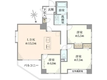 【千葉県/柏市高田】コスモ柏サニーフィールズ 間取り図
