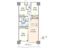 【埼玉県/三郷市早稲田】ライフペリエ三郷 間取り図