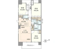 【千葉県/松戸市小根本】パークホームズ松戸マークレジデンス 間取り図