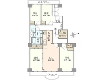 【千葉県/松戸市新松戸】サンライトパストラル壱番街C棟 間取り図