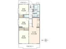 【埼玉県/三郷市高州】藤和シティコープ三郷 間取り図