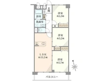 【千葉県/松戸市新松戸】新松戸中央パークハウス D棟 間取り図