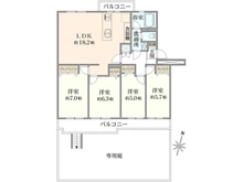 【千葉県/流山市東初石】江戸川台ハイツ D棟 間取り図