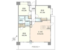 【千葉県/流山市おおたかの森西】ベルデおおたかの森 間取り図