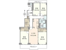 【千葉県/松戸市新松戸】サンライトパストラル弐番街 C棟 間取り図