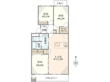 【千葉県/我孫子市つくし野】我孫子ビレジ 19号棟 間取り図