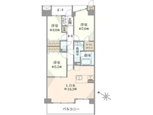 【千葉県/市川市本塩】プライム市川妙典 間取り図