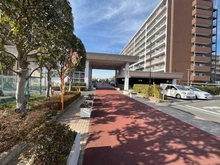 【埼玉県/草加市北谷】草加松原ハイツ B棟 アプローチ