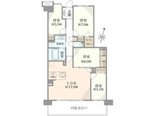 【埼玉県/越谷市大字西方】ガーデン・シンフォニー新越谷 A棟 間取り図