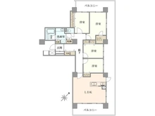 【千葉県/印西市戸神台】ローレルスクエア千葉ニュータウン F棟 間取り図