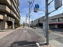 【埼玉県/草加市中根】アルファグランデ草加松原 前面道路