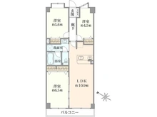 【埼玉県/草加市中根】草加松原プリンスハイツ 間取り図